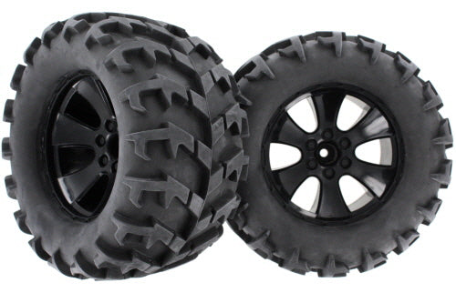 Redcat Racing BS904-014 Tire Unit-V-pattern, Black  2 PCS  BS904-014 - RedcatRacing.Toys